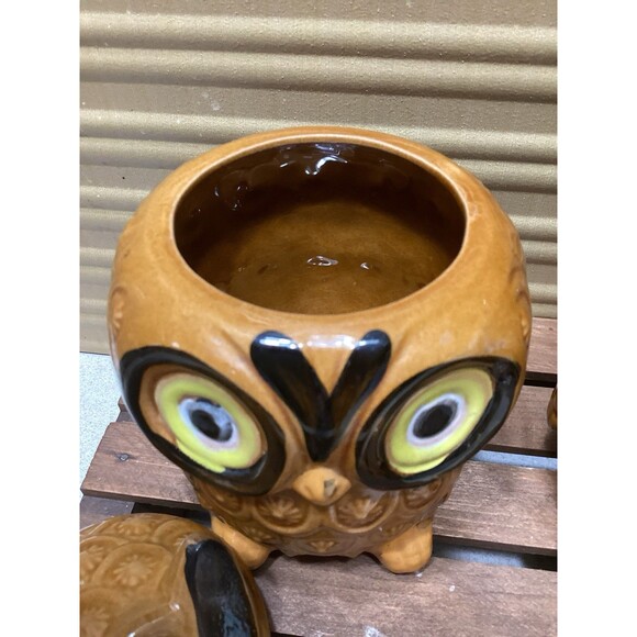 Vintage Owl Sugar and Cream Set Made in Japan - Picture 3 of 15